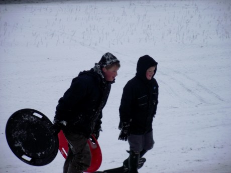 Sledging with friends Jan 2013