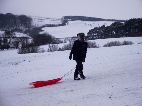 Sledging with friends Jan 2013